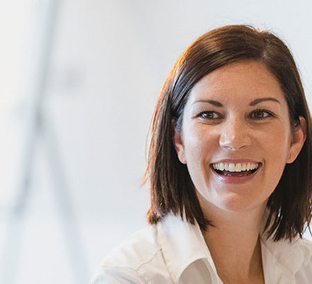 Woman smiling