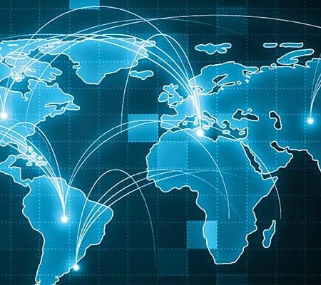 digital world map
